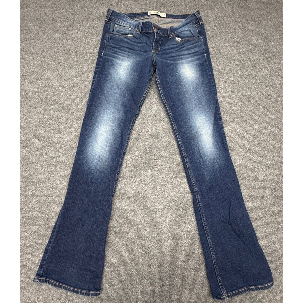 Hollister Bootcut Jeans Womens‎ 11R W30 L33 Dark Wash Blue Low Rise 355126130